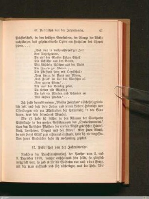 47. Politisches von der Jahreswende