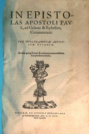 In Epistolas Apostoli Pauli ad Galatas, et Ephesios Commentarii