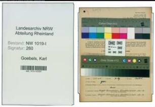 Entnazifizierung Karl Goebels , geb. 20.04.1901 ()