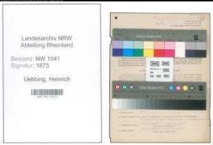 Entnazifizierung Heinrich Uebbing , geb. 15.07.1896 (Strecker)