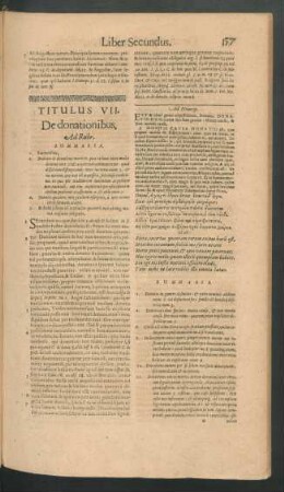 Titulus VII. De donationibus.
