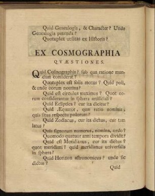 Ex Cosmographia