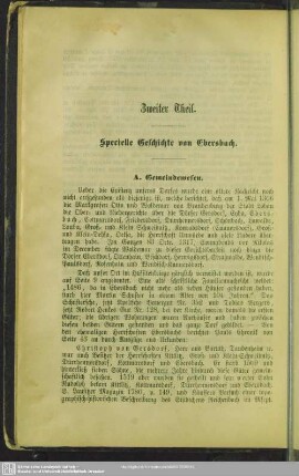 Zweiter Theil. Specielle Geschichte von Ebersbach