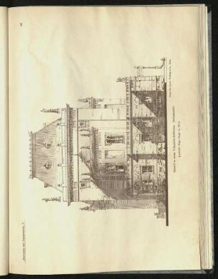Entwurf für ein Volksgarten-Kaffehaus. Architekt: Hugo Heger.