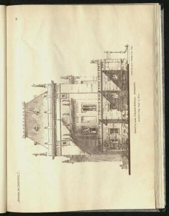 Entwurf für ein Volksgarten-Kaffehaus. Architekt: Hugo Heger.