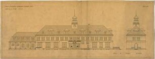 Billing, Hermann; Frankenthal, Zuckerfabrikstr.; Zuckerfabrik, Umbau Verwaltungsgebäude - Fassade zum Fabrikhof (Ansicht)