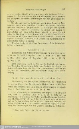 III.1.10 Post-, Telegraphen- und Eisenbahnwesen.