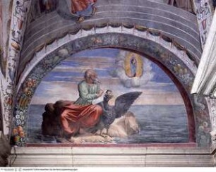 Szenen aus der Geschichte Annas und Joachims, Die Vision Johannes des Evangelisten auf Pathmos