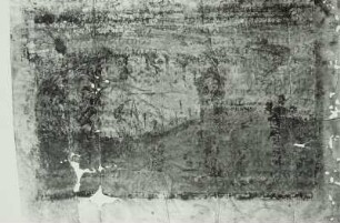Abklatsch einer Bildseite mit Darstellungen aus der Geschichte Salomos (zufällig entstanden)