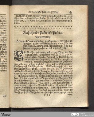 Sechzehende Paßions-Predigt.