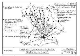 Messnetz agrarmeteorologischer Stationen in Bayern