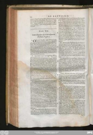 Cap. VII. Contra Baptismi efficaciam in futuram obiectiones Papisticae.