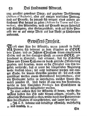 Gewissens-Freiheit.