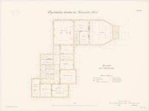 Physikalisches Institut der Christian-Albrechts-Universität Kiel: Grundriss 1. OG 1:100
