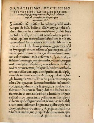 Targum seu paraphrasis Chaldaica ... in lamentationes Jeremiae Prophetae