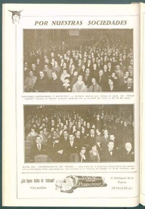 [Vista de la fiesta organizada por la sociedad] Hijos del Ayuntamiento de Meaño.