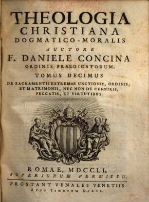 Theologia Christiana Dogmatico-Moralis, 10