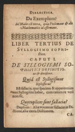 Liber Tertius de syllogismo sophistico