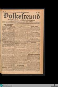 Der Volksfreund : Tageszeitung für das werktätige Volk Mittelbadens