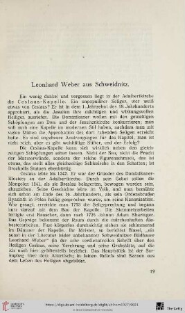 Leonhard Weber aus Schweidnitz