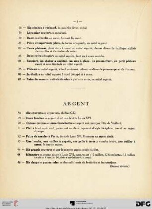 Argent (Nr. 88-96)