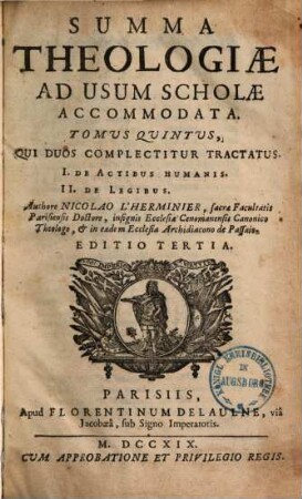 Summa theologiae : ad usum scholae accomodata, 5