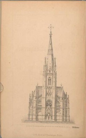 [Lithographie St. Bonifatiuskirche Horas]
