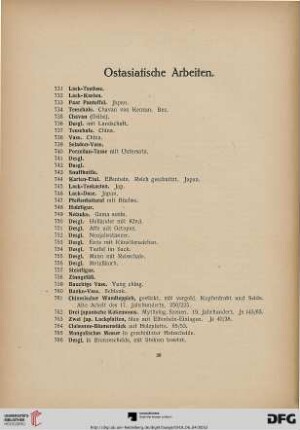 Ostasiatische Arbeiten (Nr. 731-1043)
