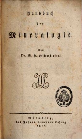 Handbuch der Mineralogie