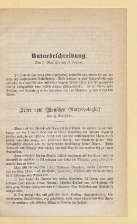 Naturbeschreibung