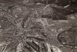 Luftbildaufnahmen von Karlsruhe. Oberreut / Siedlungen - Übersichtsbild