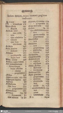 Index rerum, cuius numeri paginas indicant