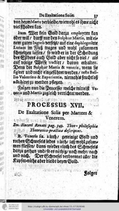 Processus XVII