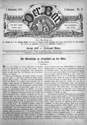1. September 1875, Nr. 11