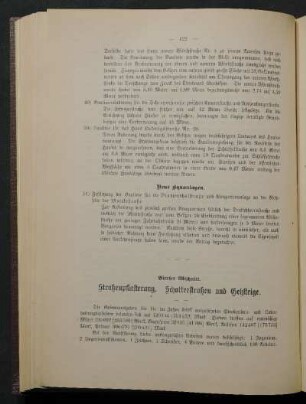 Vierter Abschnitt. Straßenpflasterung. Schotterstraßen und Gehsteige.