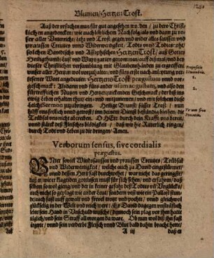 Das edle Kraut und Blumen Hertzen-Trost inn Davids Paradißgarten, und dessen 73. Ps. v. 25. 26. abgebrochen : und bey angestellter Leichbestattung ... Frawen Annae Forstenhauser, Advocatin zu Weissenburg ... fürgehalten