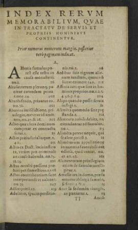 Index rerum memorabilium