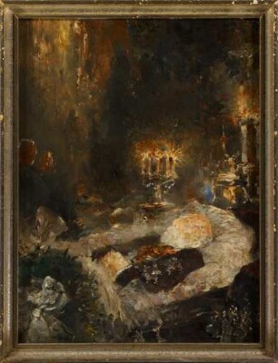 Andreas Achenbach auf dem Totenbett