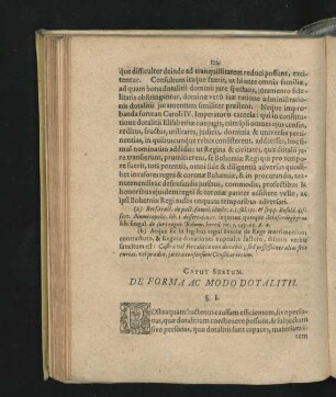 Caput Sextum. De Forma Ac Modo Dotalitii.