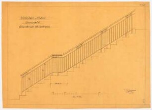 Villa Dr. Richard Schöne, Berlin-Grunewald: Geländer Kellertreppe, 1:10