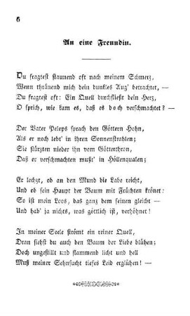 An eine Freundin