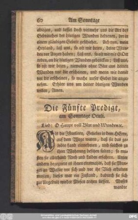 Die Fünfte Predigt, am Sonntage Oculi.