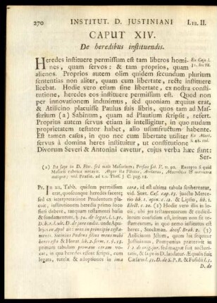 Caput XIV. De heredibus instituendis