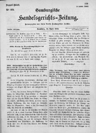 No. 15. 10. April 1869