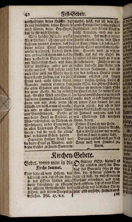 Kirchen-Gebete. - Kranckheits- und Sterbe-Gebete.
