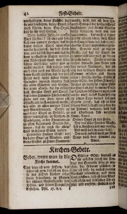 Kirchen-Gebete. - Kranckheits- und Sterbe-Gebete.