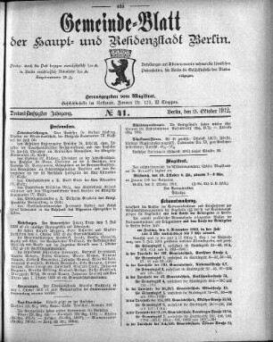 1912,41: No. 41, 13. Oktober 1912