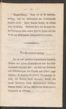 Nacherinnerung: