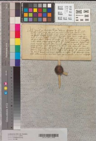 Revers des Knappen Dietrich von Horhusen [Niedemarsberg] über die ihm von seinen Vorfahren her zustehenden corveyischen Lehngüter, die ihm Abt Hermann übertragen hat.