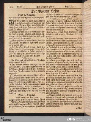 Der Prophet Hosea.